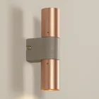 Lampada da Parete in Ceramica e Rame Realizzata a Mano in Italia - Toscot Match Viadurini