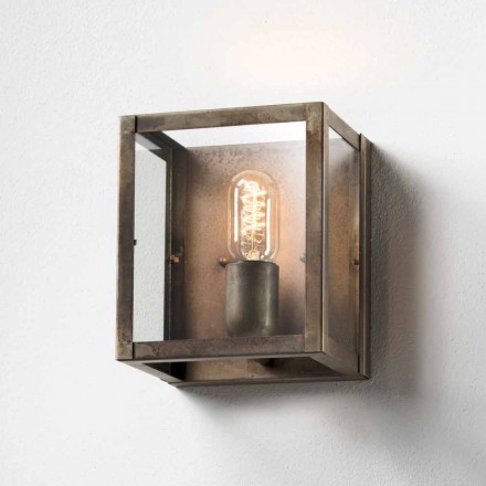 Lampada da parete in ferro stile industriale London Il Fanale Viadurini