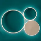 Lampada da Parete in Metallo Verniciato con LED Design Moderno  - Punto Viadurini