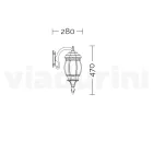Lampada da Parete per Esterno in Alluminio Bianco Made in Italy - Dodo Viadurini