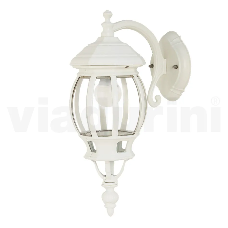 Lampada da Parete per Esterno in Alluminio Bianco Made in Italy - Dodo Viadurini