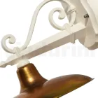 Lampada da Parete per Esterno in Alluminio e Ottone Made in Italy - Adela Viadurini
