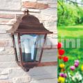 Lampada da parete per esterno in alluminio fatta in Italia, Aquilina