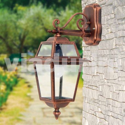 Lampada da parete per esterno in alluminio fatta in Italia, Kristel Viadurini