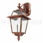 Lampada da parete per esterno in alluminio fatta in Italia, Kristel Viadurini