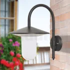 Lampada da Parete per Esterno in Alluminio Grigio Made in Italy - Belen Viadurini