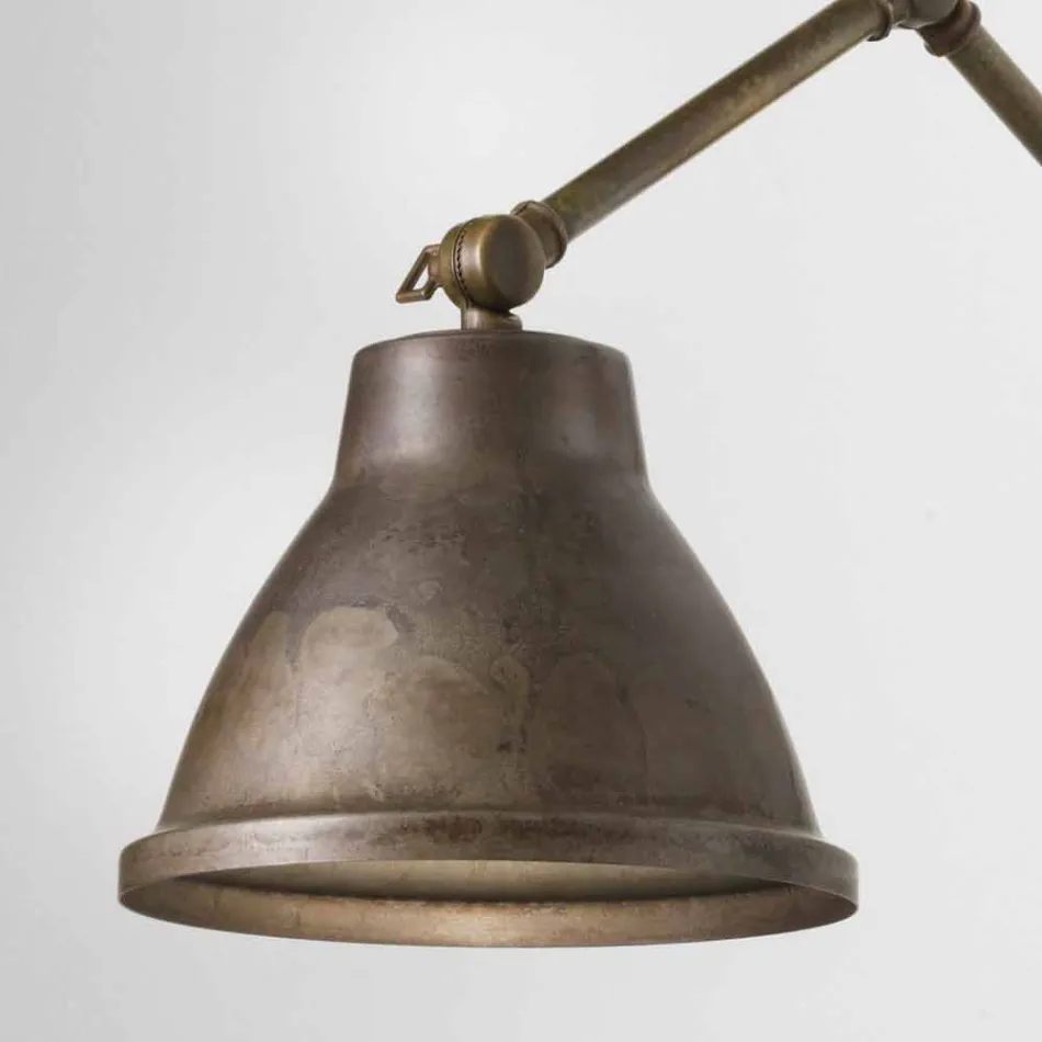 Lampada da parete regolabile in ferro Loft Il Fanale Viadurini