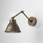 Lampada da parete regolabile in ferro Loft Il Fanale Viadurini