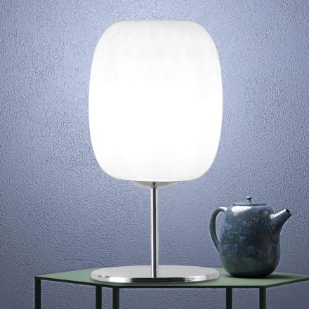 Lampada da Tavolo Artigianale in Vetro di Venezia Soffiato - Cloe Balloton Viadurini