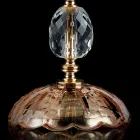 Lampada da tavolo classica in cristallo e vetro Belle, made in Italy Viadurini