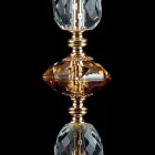 Lampada da tavolo classica in cristallo e vetro Belle, made in Italy Viadurini