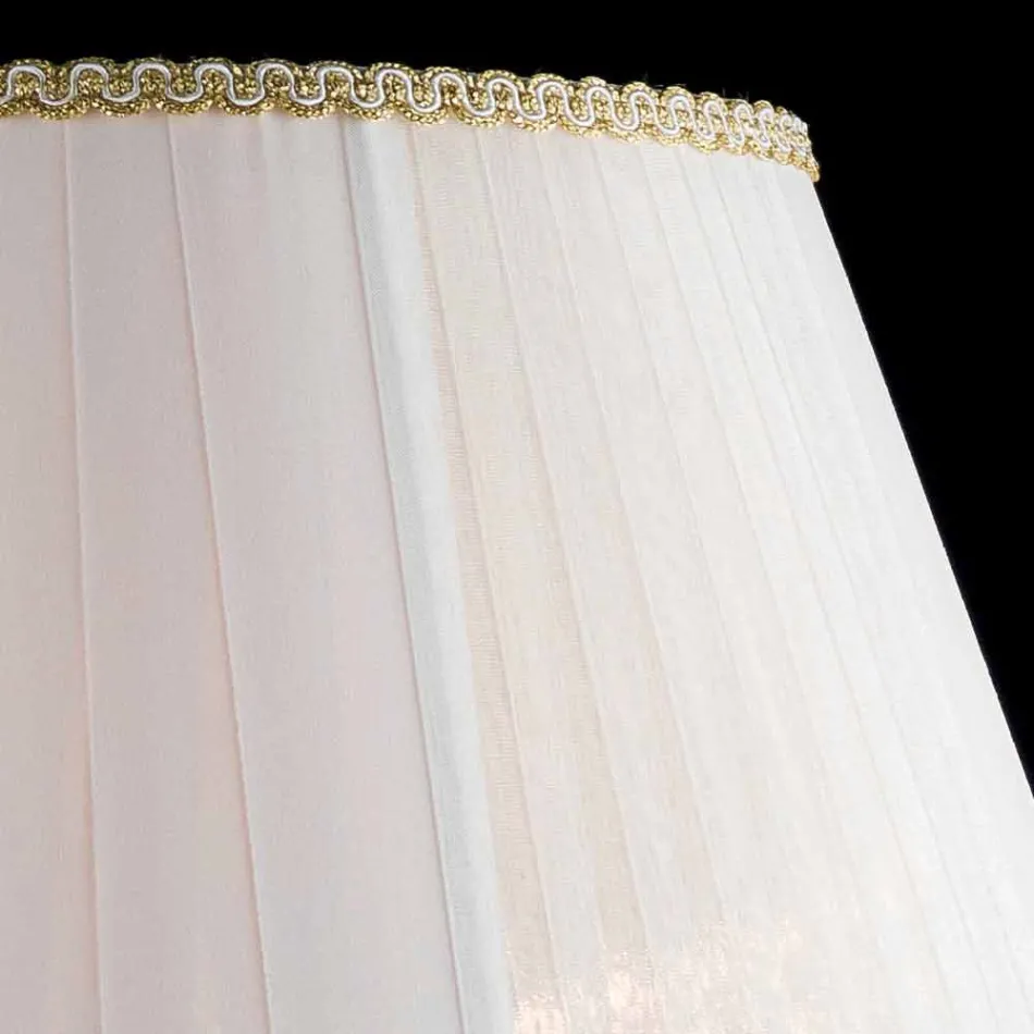 Lampada da tavolo classica in cristallo e vetro Belle, made in Italy Viadurini