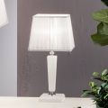 Lampada da Tavolo Classica in Vetro a Mano Italiano e Paralume - Malesia