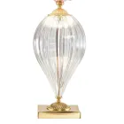 Lampada da Tavolo Classica Vetro Artigianale e Paralume Lusso - Flanders Viadurini