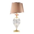 Lampada da Tavolo Classica Vetro Artigianale e Paralume Lusso - Flanders