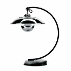 Lampada da Tavolo con Struttura in Rovere e Metallo Made in Italy - Lumetto Viadurini