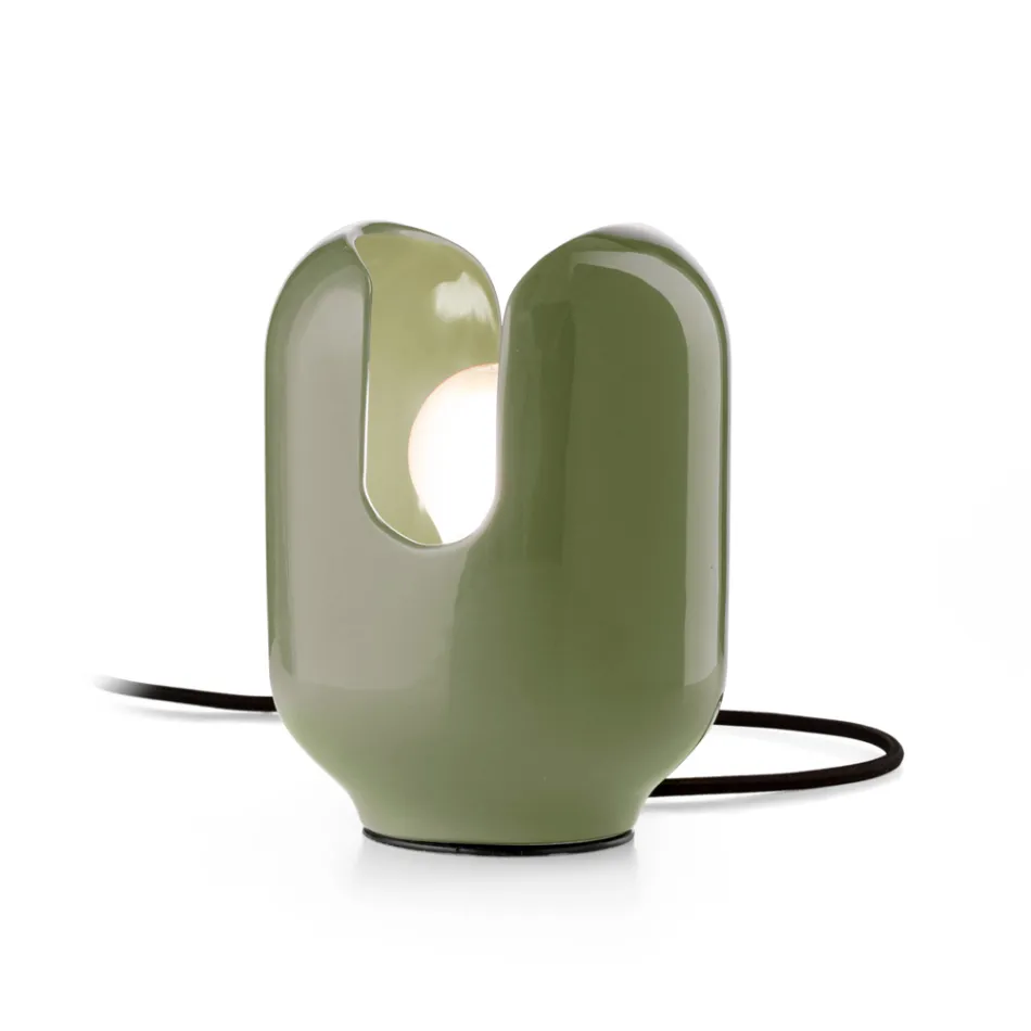 Lampada da Tavolo dallo Stile Moderno in Ceramica Made in Italy - Batucada Viadurini