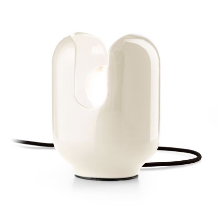 Lampada da Tavolo dallo Stile Moderno in Ceramica Made in Italy - Batucada Viadurini
