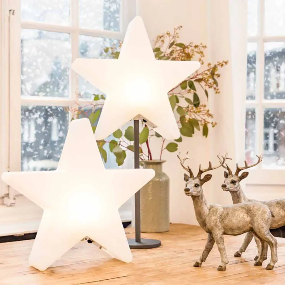 Lampada da Tavolo Design Moderno a Stella con o senza Piedistallo - Littlestar Viadurini