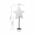 Lampada da Tavolo Design Moderno a Stella con o senza Piedistallo - Littlestar Viadurini
