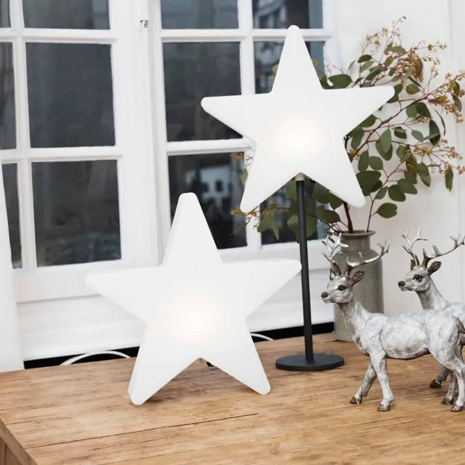 Lampada da Tavolo Design Moderno a Stella con o senza Piedistallo - Littlestar Viadurini