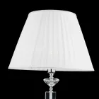 Lampada da tavolo di design in vetro e cristallo Ivy, made in Italy Viadurini