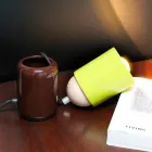 Lampada da tavolo di design moderno in ceramica made in Italy Asia Viadurini