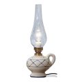 Lampada da Tavolo di Design Vintage in Ceramica Dipinta a Mano - Pompei