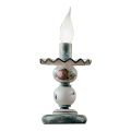 Lampada da Tavolo in Ceramica Decorata a Mano e Ottone Anticato - Sanremo