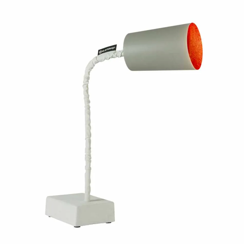 Lampada da tavolo In-es.artdesign Paint T2 stelo flessibile cemento Viadurini