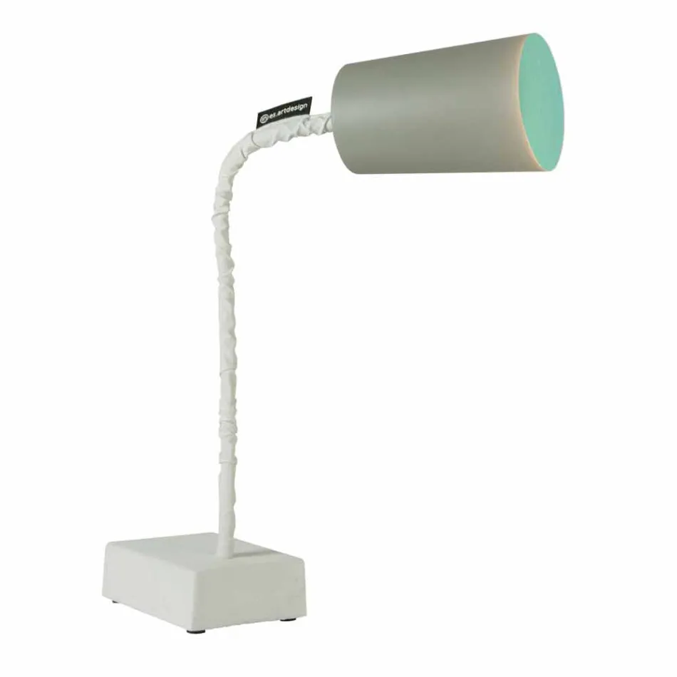 Lampada da tavolo In-es.artdesign Paint T2 stelo flessibile cemento Viadurini