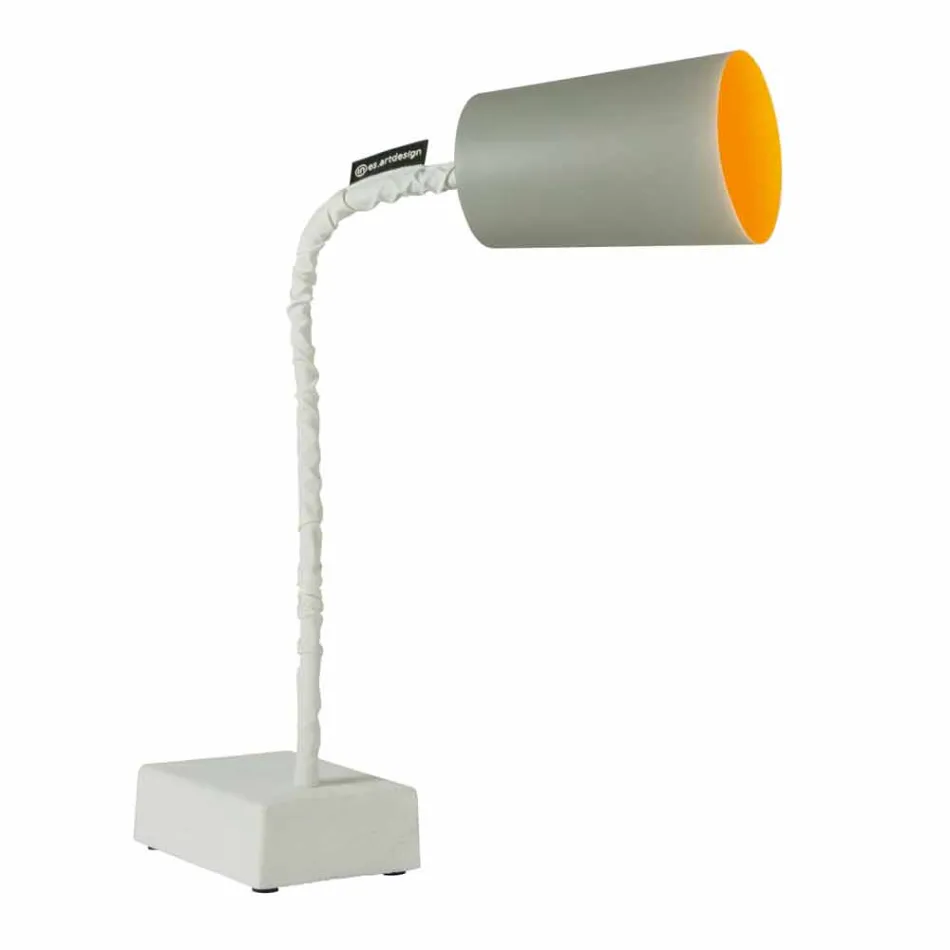 Lampada da tavolo In-es.artdesign Paint T2 stelo flessibile cemento Viadurini
