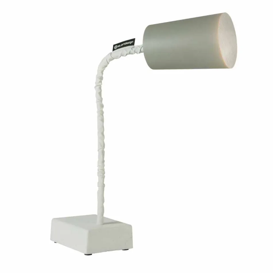 Lampada da tavolo In-es.artdesign Paint T2 stelo flessibile cemento Viadurini