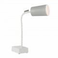 Lampada da tavolo In-es.artdesign Paint T2 stelo flessibile cemento