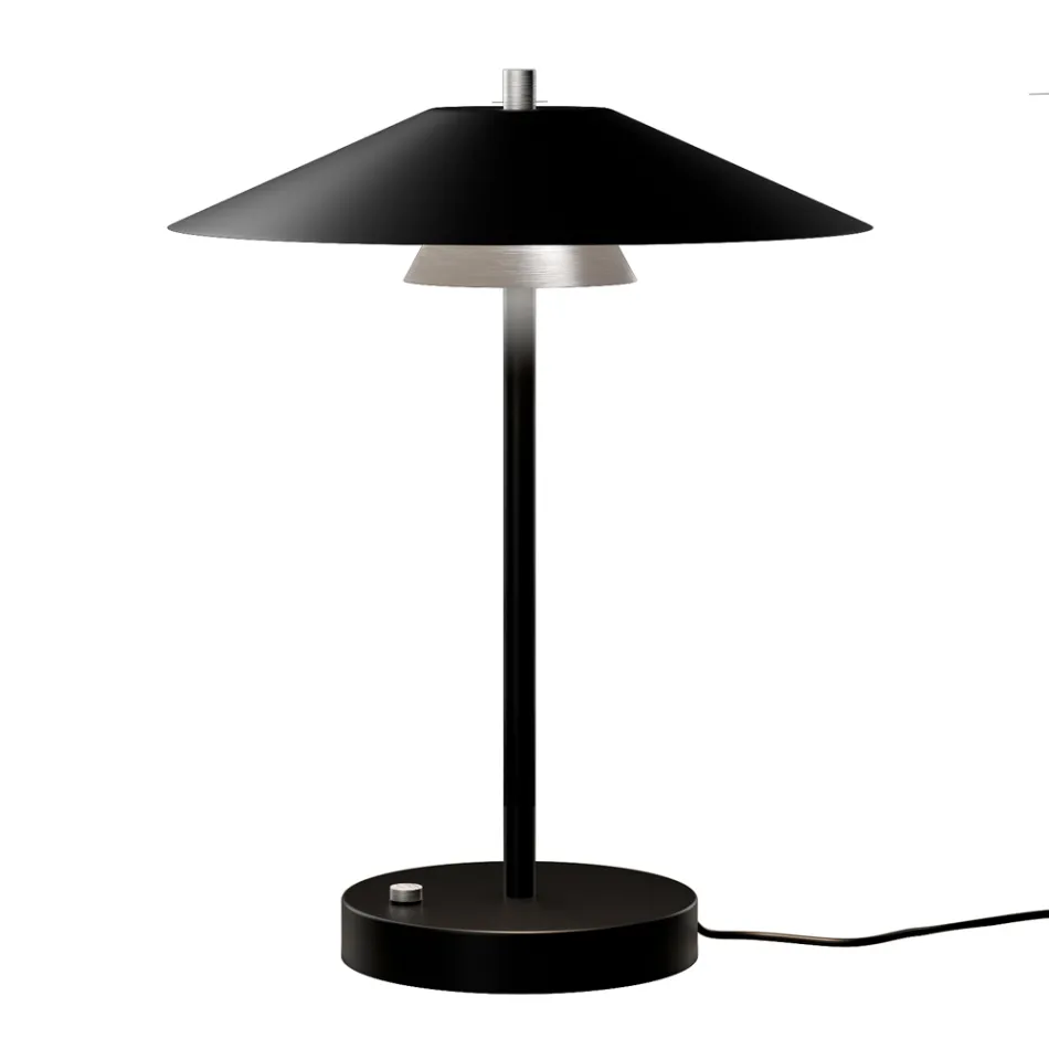 Lampada da Tavolo in Metallo di Diverse Finiture Made in Italy - Mira Viadurini