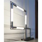 Lampada da Tavolo in Ottone e Resina con Base in Marmo Made in Italy - Quizza Viadurini
