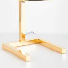 Lampada da Tavolo in Ottone Finitura Oro o Palladio Realizzata in Italia - Adana Viadurini