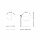 Lampada da Tavolo in Ottone Finitura Oro o Palladio Realizzata in Italia - Adana Viadurini