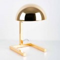 Lampada da Tavolo in Ottone Finitura Oro o Palladio Realizzata in Italia - Adana
