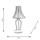 Lampada da Tavolo in PMMA Marcata a Laser Made in Italy - Moana Viadurini
