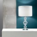 Lampada da Tavolo in Vetro Artigianale e Metallo Stile Classico - Memore