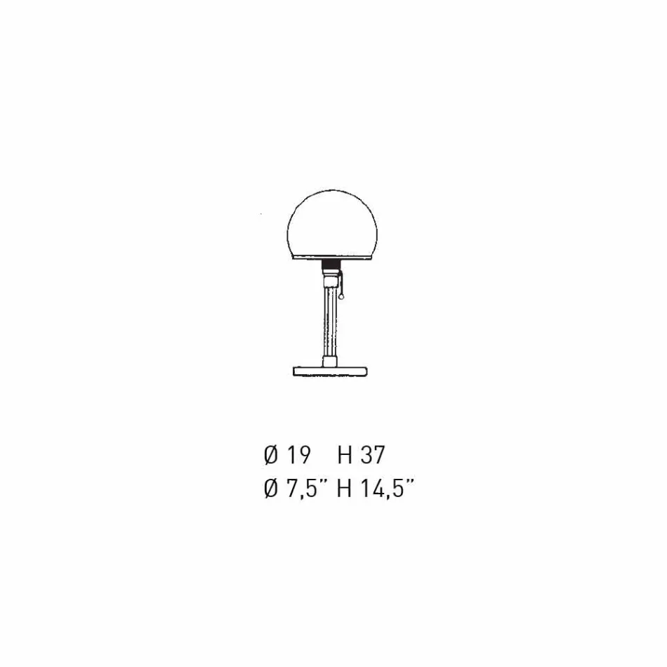 Lampada da Tavolo in Vetro con Paralume in Opalina Made in Italy - Dacca Viadurini