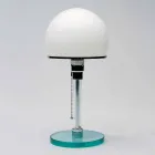 Lampada da Tavolo in Vetro con Paralume in Opalina Made in Italy - Dacca Viadurini