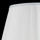 Lampada da tavolo in vetro trasparente e cristallo Ivy, made in Italy Viadurini