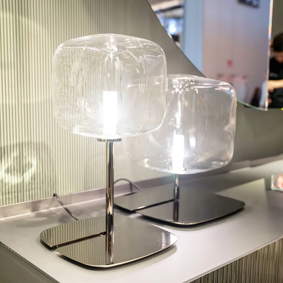 Lampada da Tavolo LED con Struttura in Metallo Made in Italy - Donatina Viadurini
