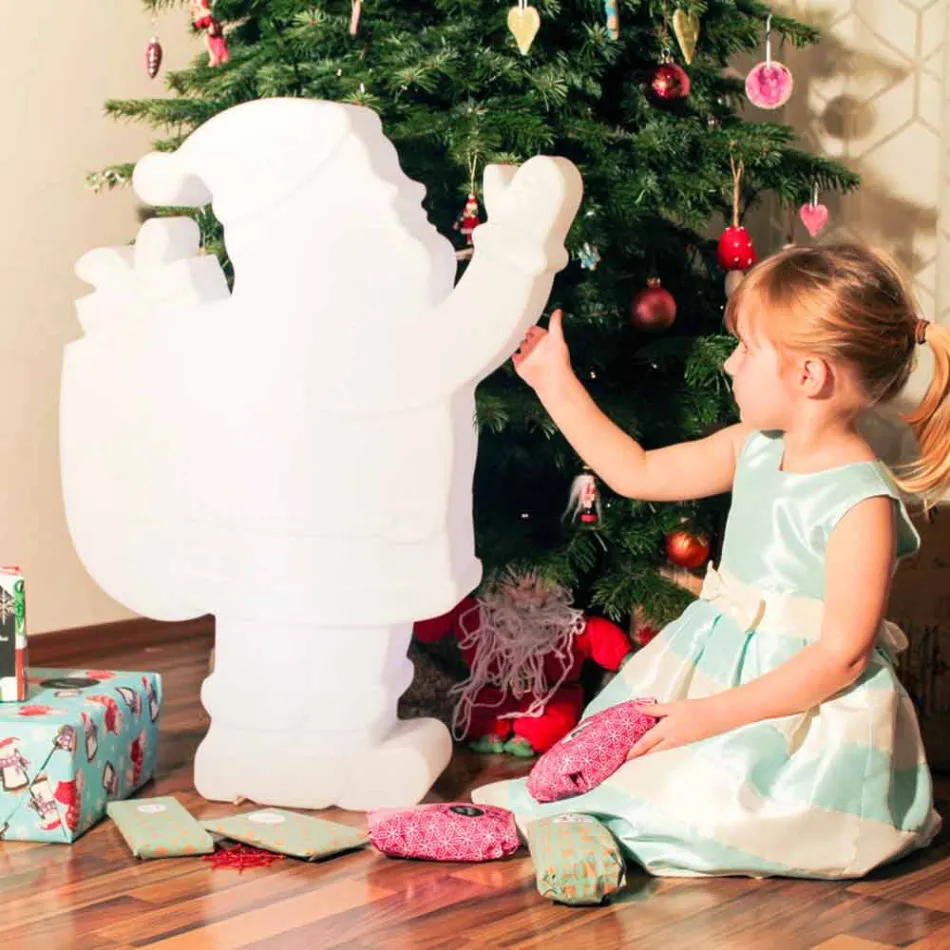 Lampada da Tavolo Led di Design Moderno a forma di Babbo Natale - Babbostar Viadurini
