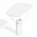 Lampada da Tavolo Moderna in Resina e Cotone Bianco Made in Italy - Fiera
