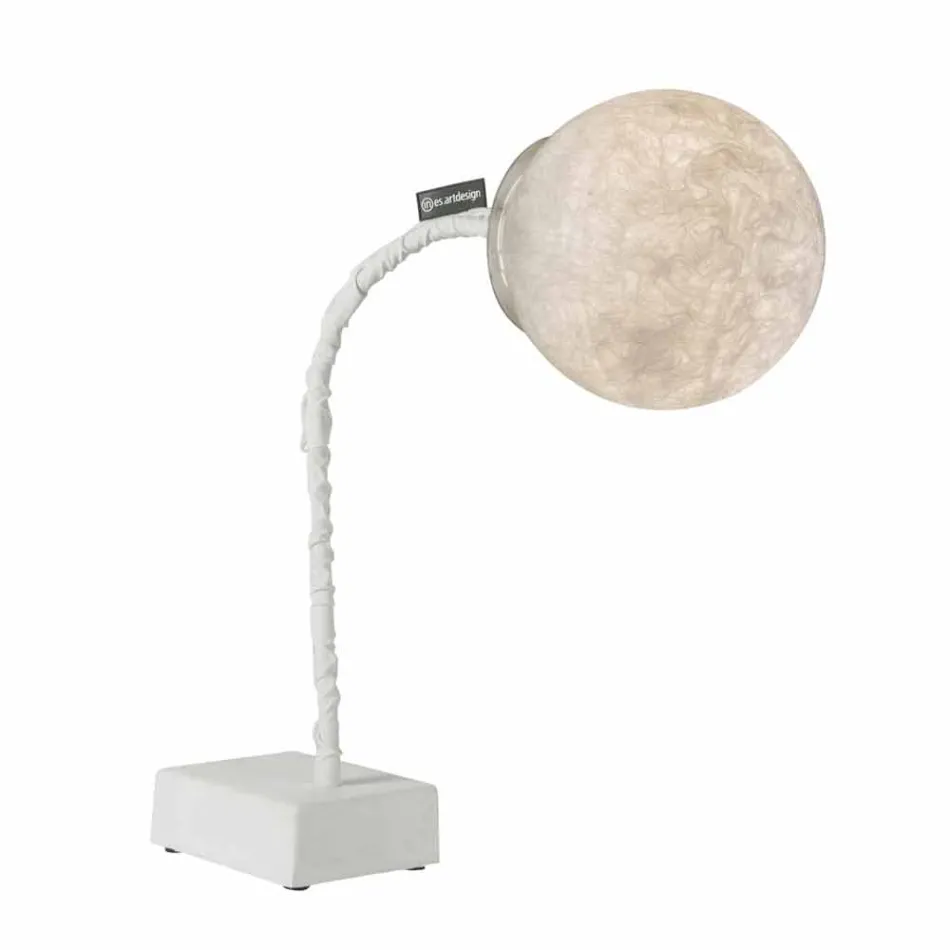 Lampada da tavolo moderna stelo flessibile In-es.artdesign MicroT Luna Viadurini