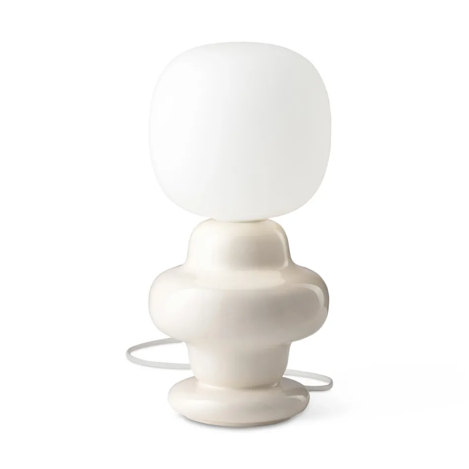 Lampada da Tavolo Realizzata in Ceramica e Vetro Made in Italy - Capocabana Viadurini