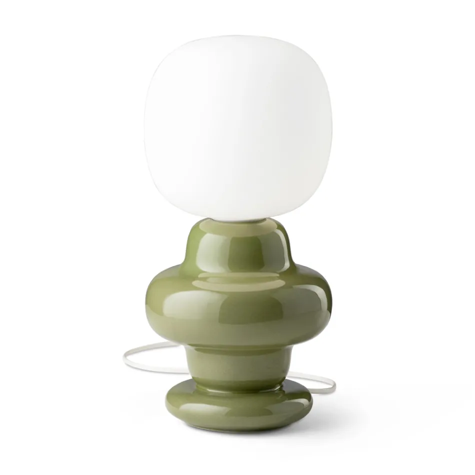 Lampada da Tavolo Realizzata in Ceramica e Vetro Made in Italy - Capocabana Viadurini